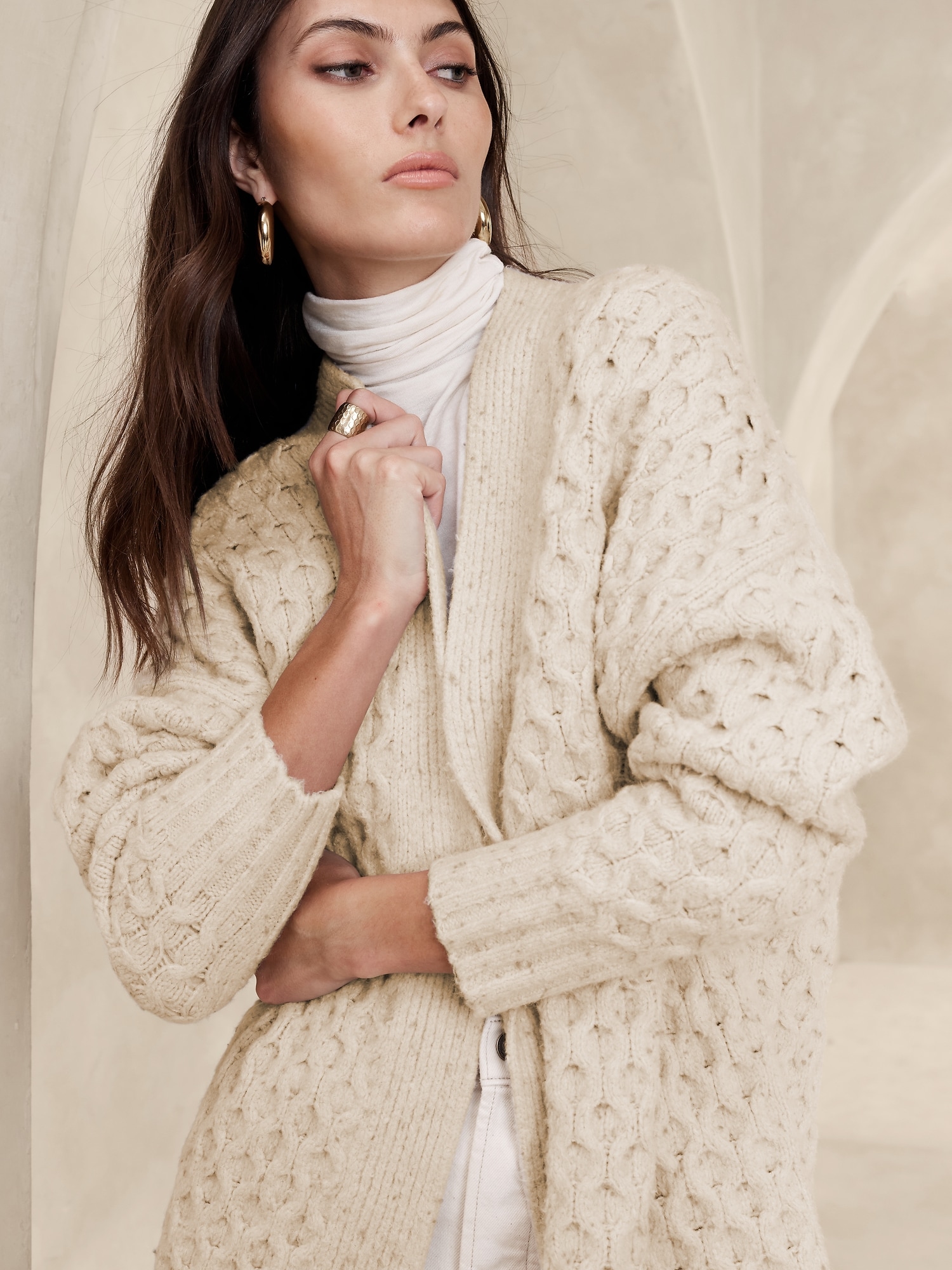 Bariloche Honeycomb Cardigan | Banana Republic