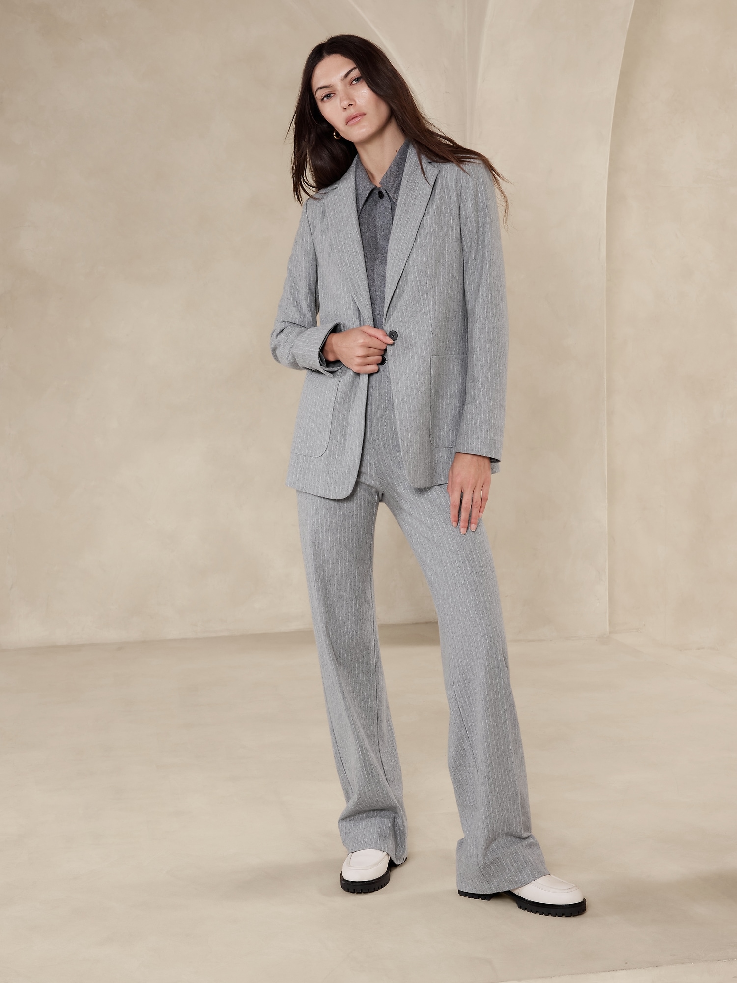 Georgina Italian Pinstripe Blazer