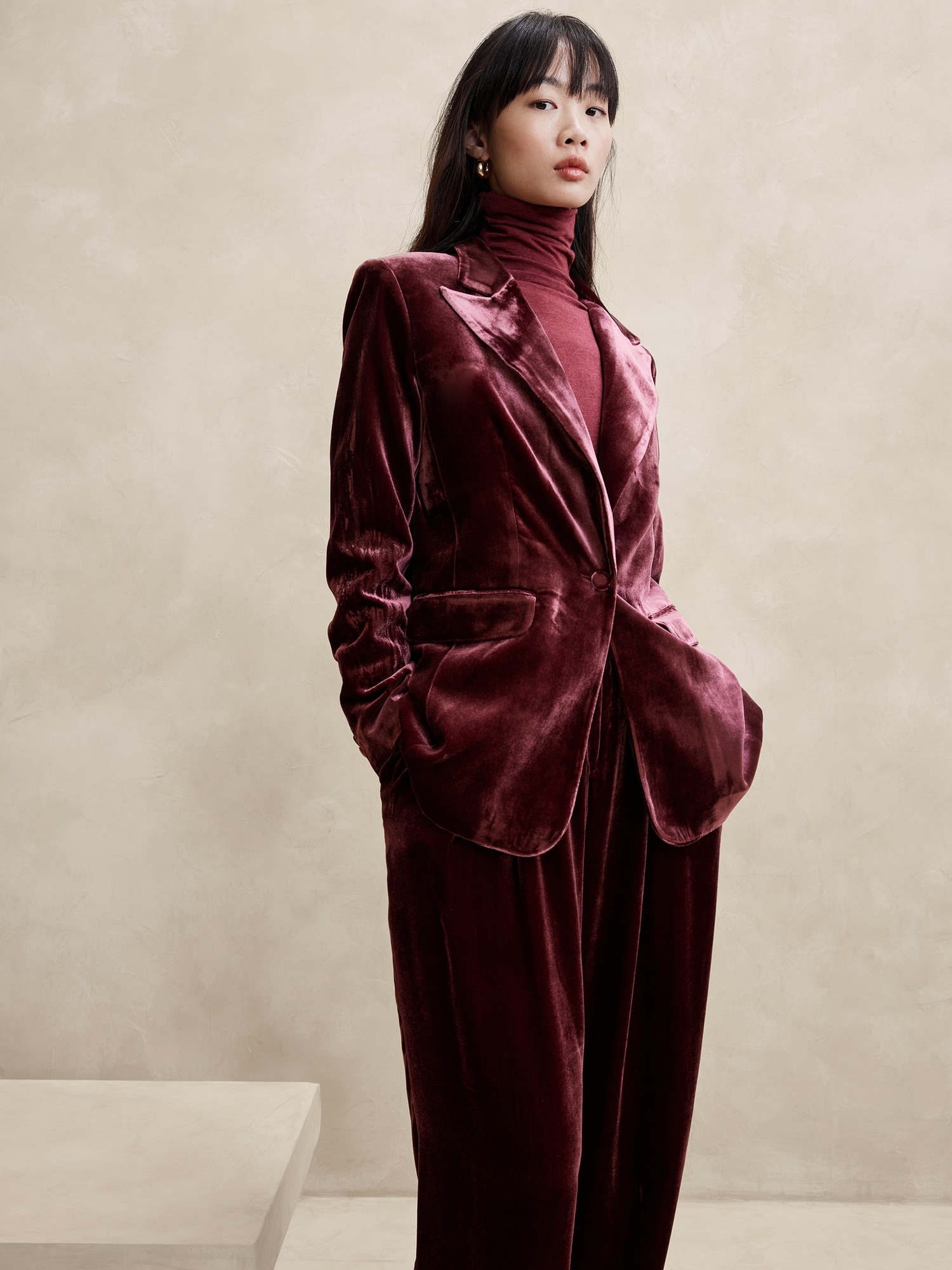 Lauren Ralph Lauren Plus Size Velvet Blazer - Macy's