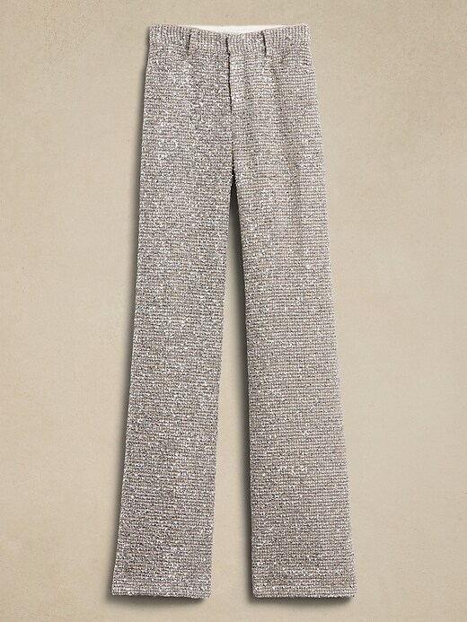 Coleta Tinsel Tweed Wide-Leg Pant