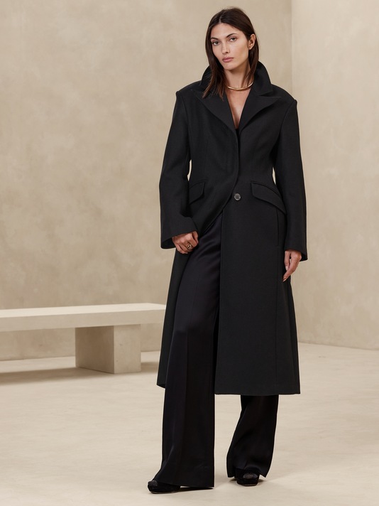 Isola Melton Hourglass Topcoat