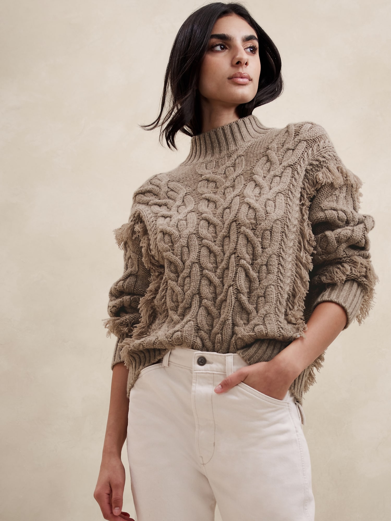 Chubut Wool-Cashmere Sweater | Banana Republic