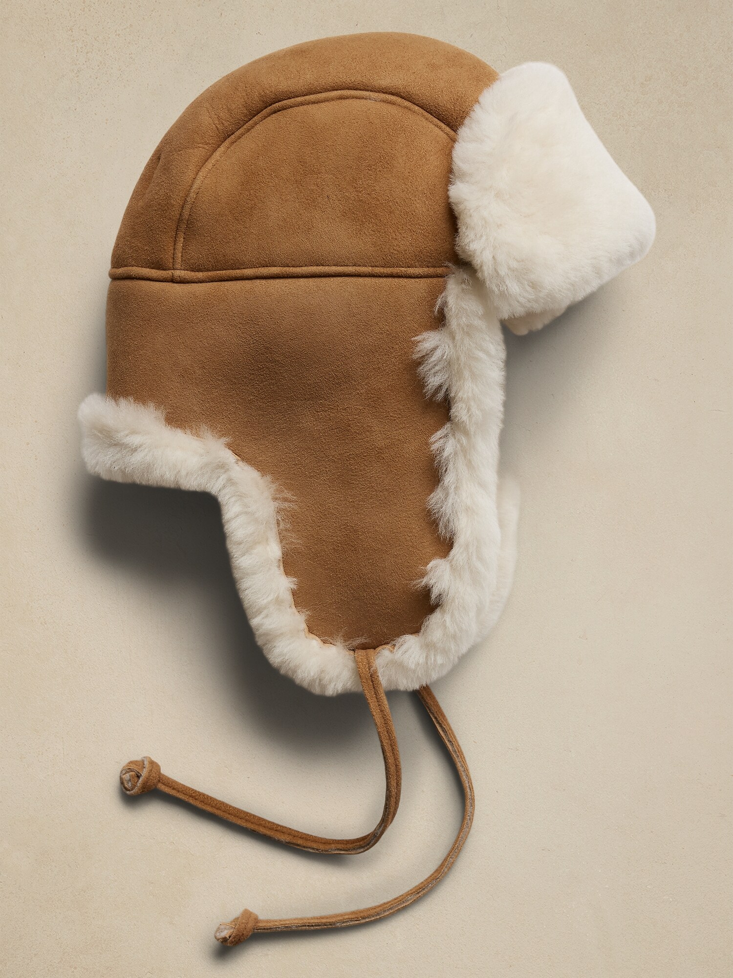 Shearling Trapper Hat Crown Cap Banana Republic