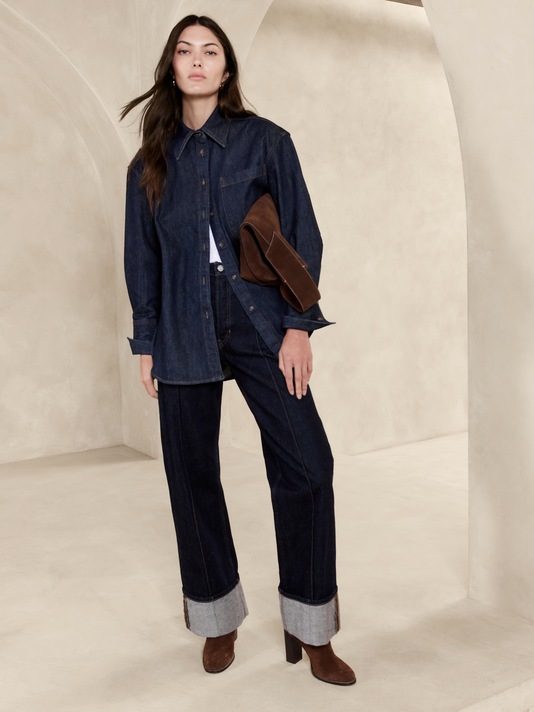 The Oversized Denim Shirt