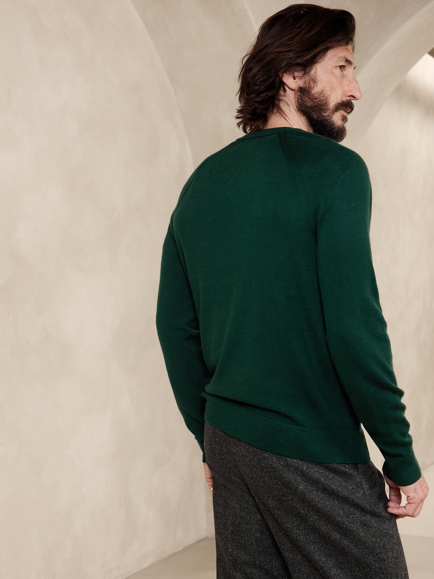Image number 6 showing, Franco Italian Merino Crew-Neck Sweater