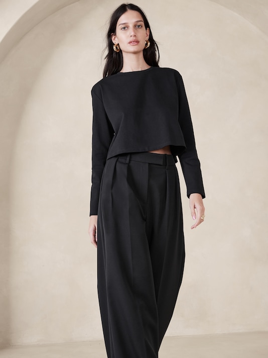 Heavy Cotton Boxy Crop T-Shirt