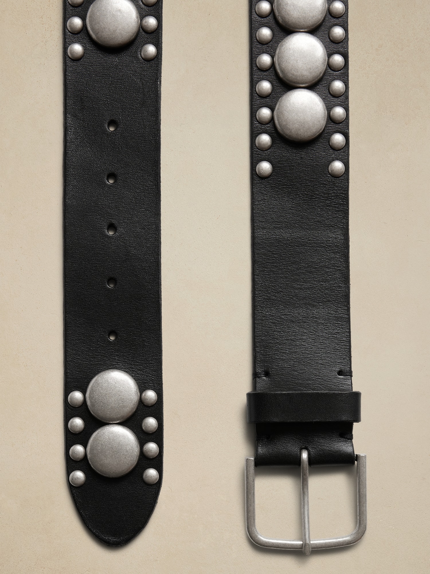 Palmar Studded Leather Waist Belt