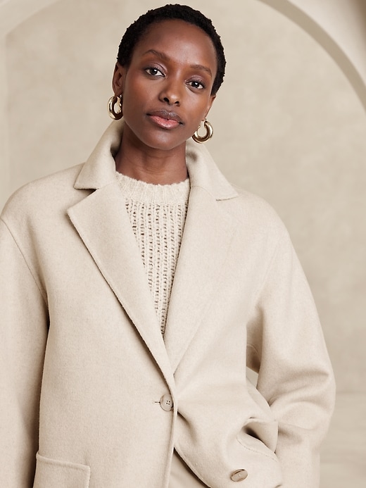 Amina Oversized Top Coat | Banana Republic