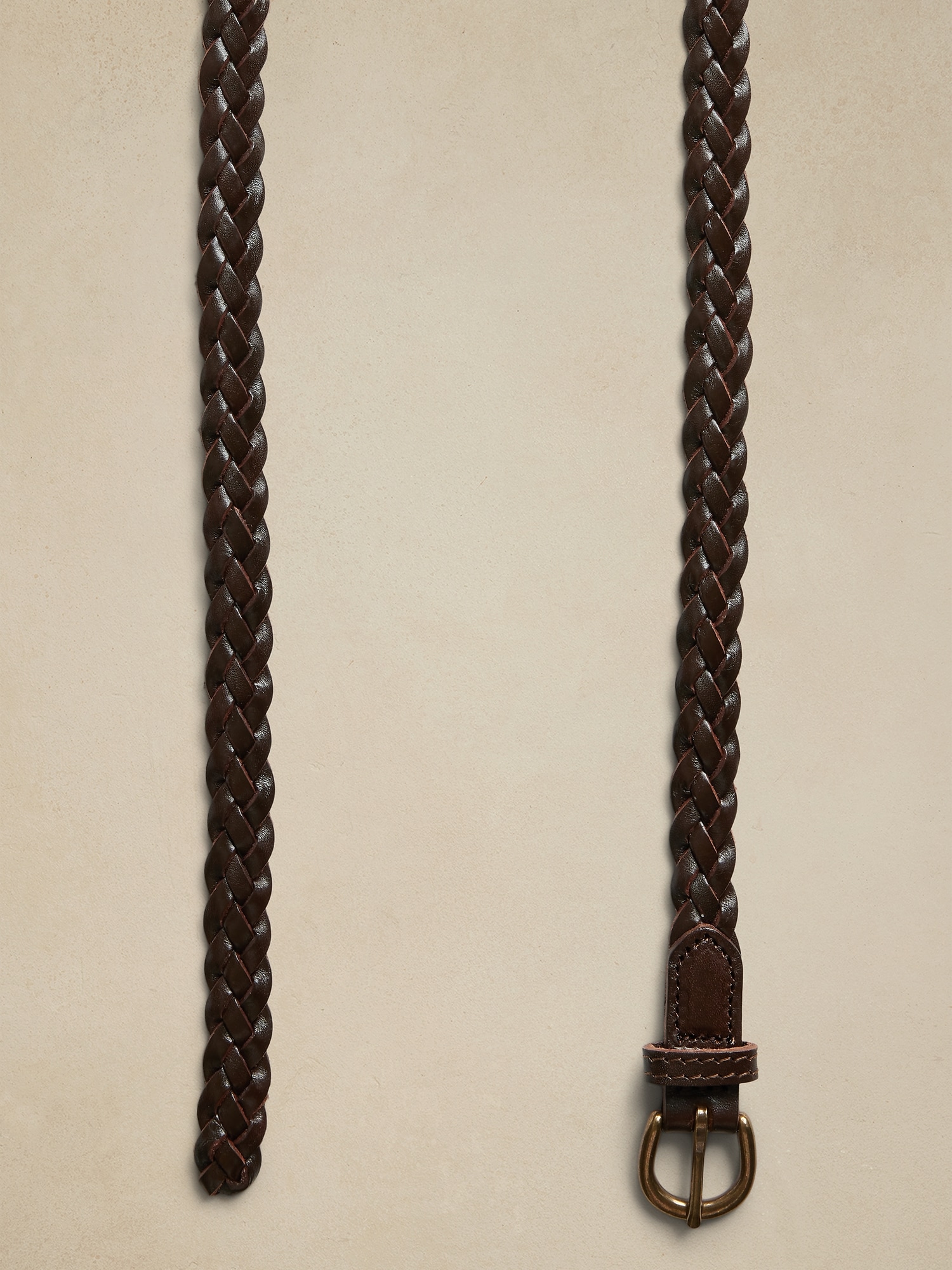 Ceinture en cuir tissé Daze