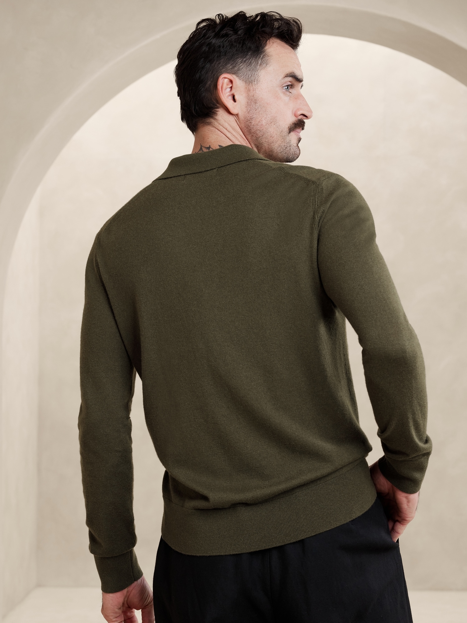 Stokke Cashmere-Silk Sweater Polo