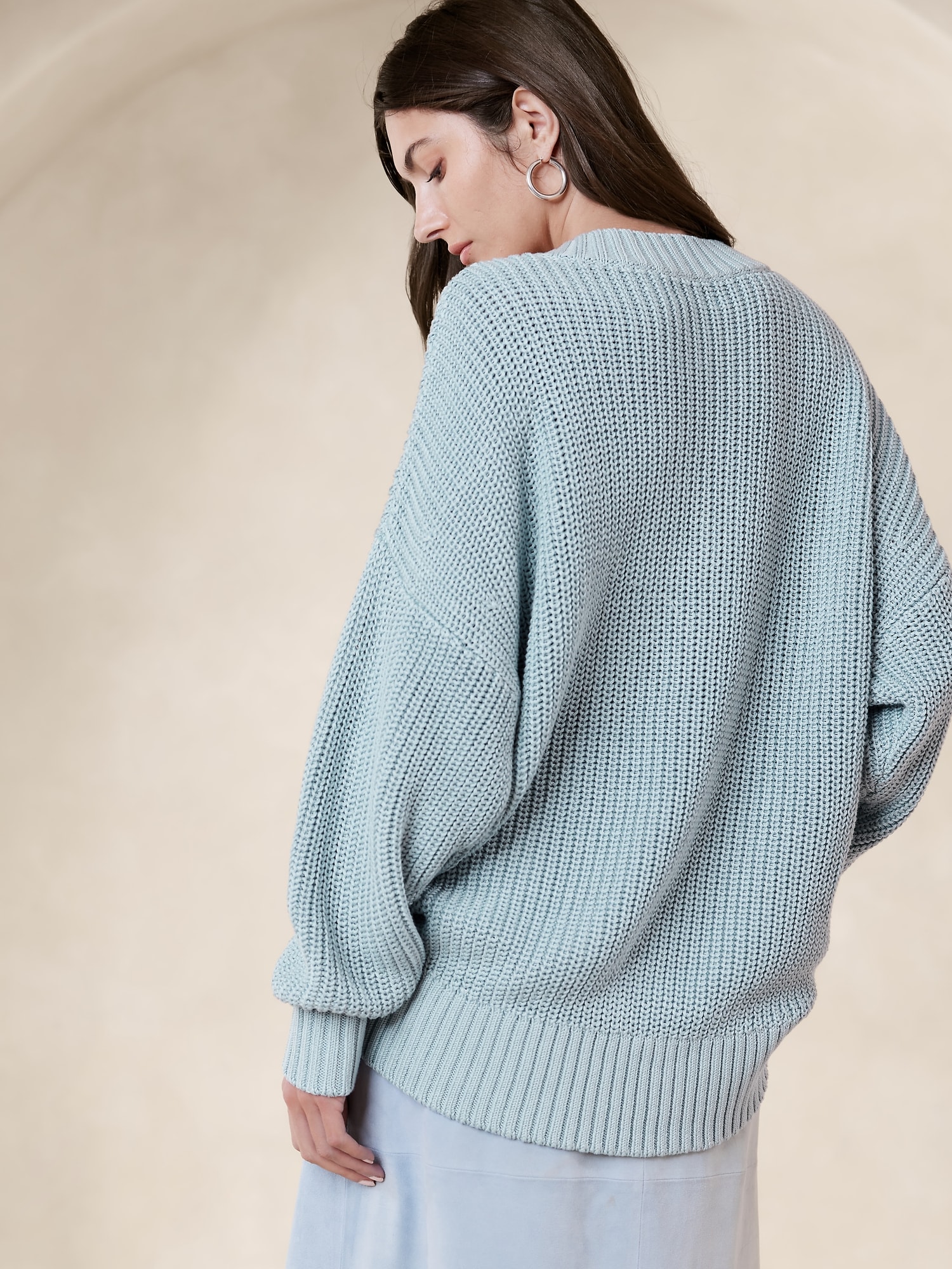 Janie Oversized Cotton Sweater