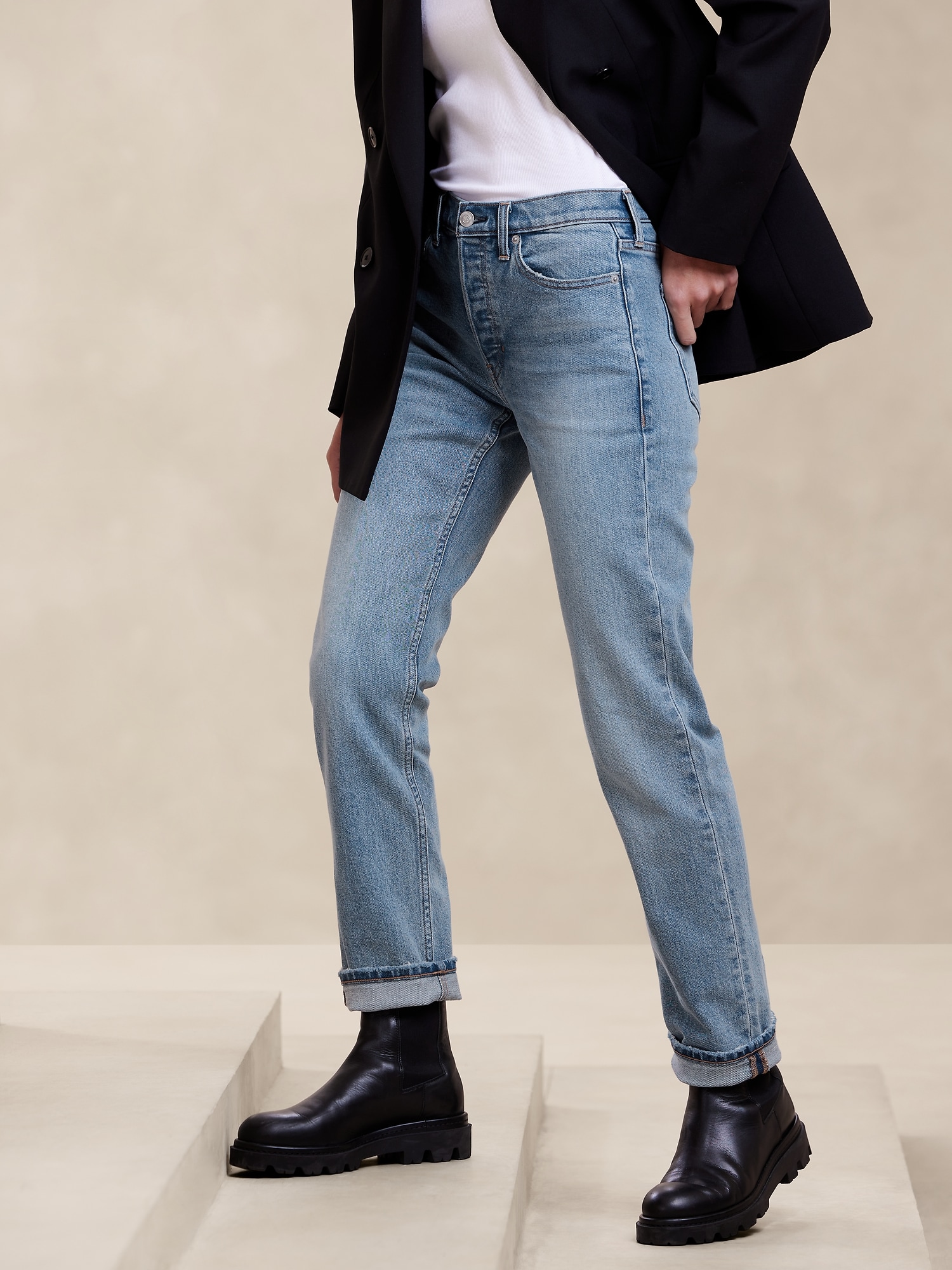 High-Rise Straight Jean