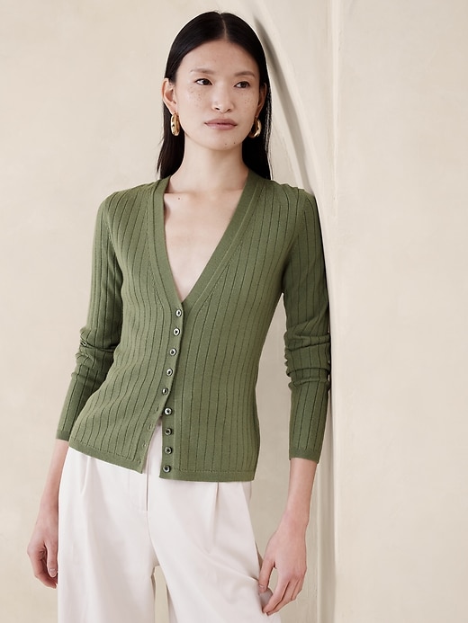 Nezha Merino Cardigan | Banana Republic