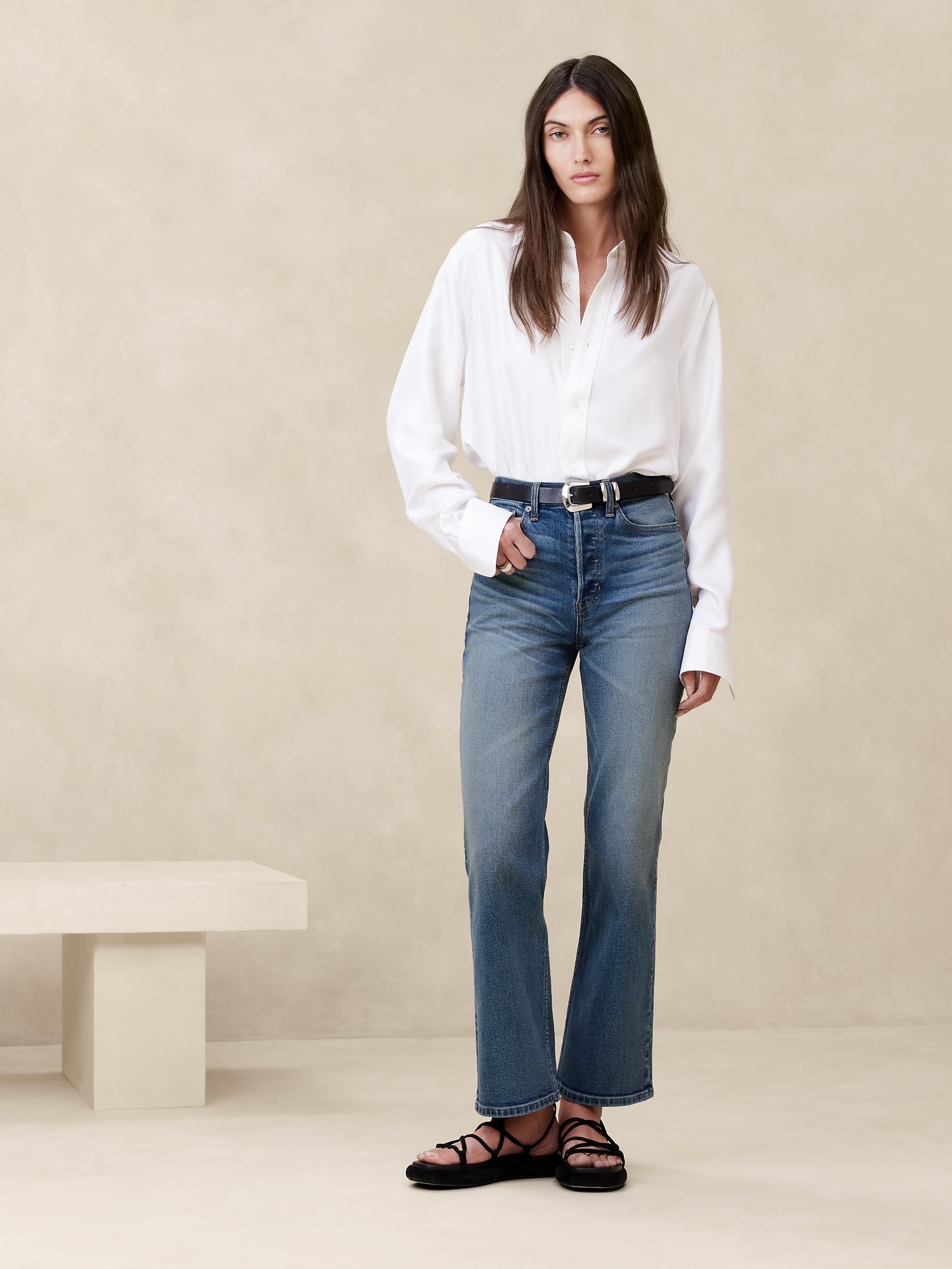 AE Luxe Super High-Waisted Flare Jean