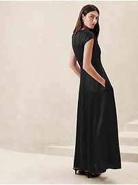 Banana republic paneled maxi dress online