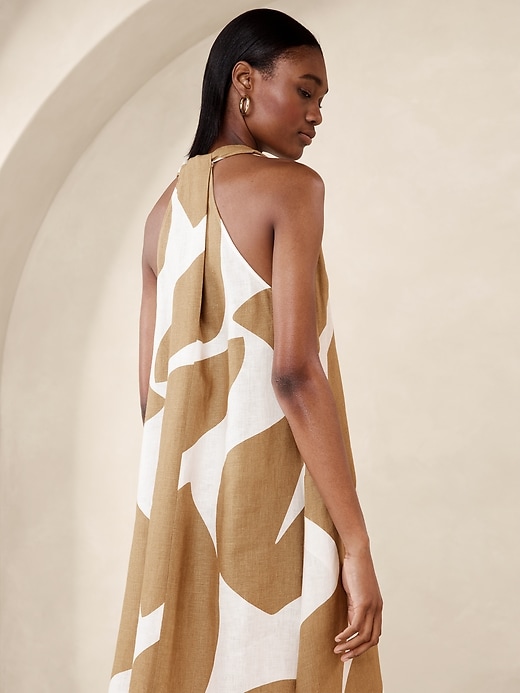 Linen Midi Dress | Banana Republic