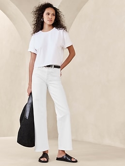 Ultra High-Rise Wide-Leg Crop Jean | Banana Republic