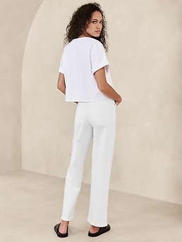 Ultra High-Rise Wide-Leg Crop Jean | Banana Republic