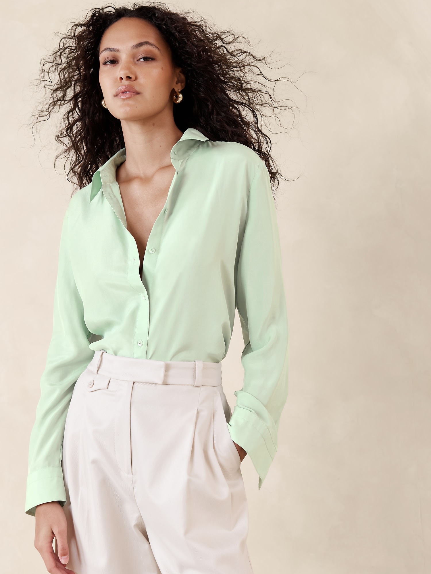 Women's Trendy Mulberry Silk Shirts & Blouses - SILKSILKY CA – CA-SILKSILKY