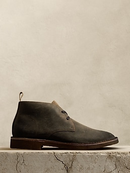 Brendt Leather Chukka Boot with Crepe Sole | Banana Republic