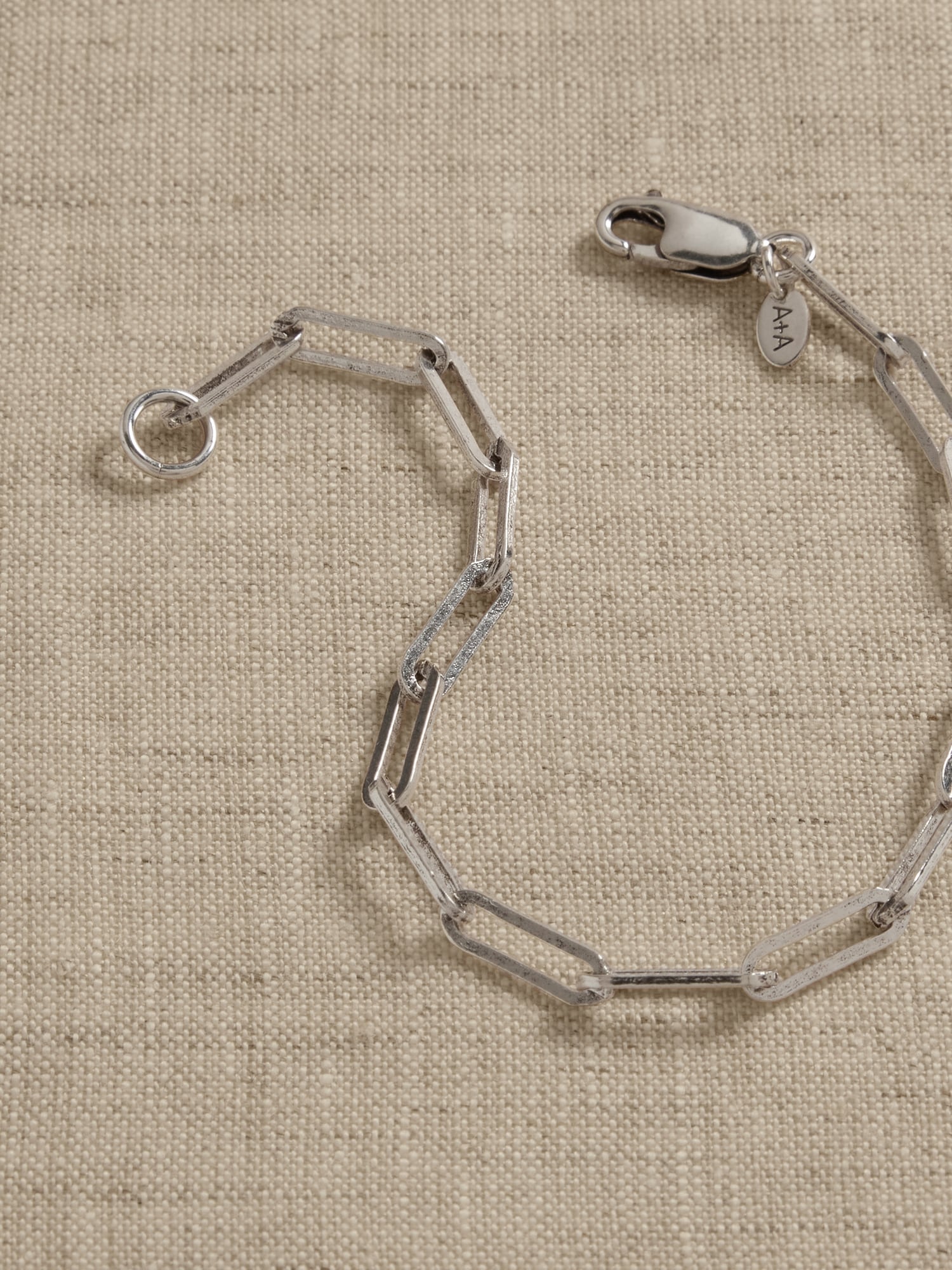 Ravena Paperclip Chain Bracelet &#124 Aureus + Argent