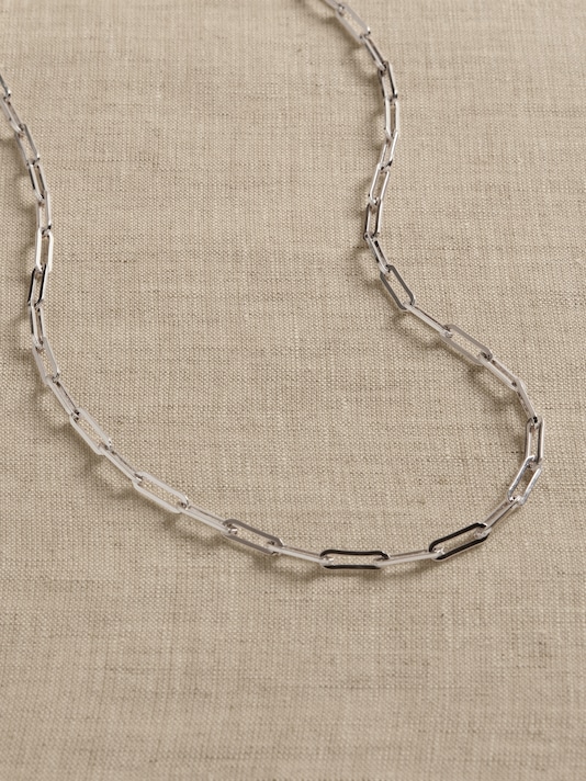 Ravena Paperclip Chain Necklace | Aureus + Argent