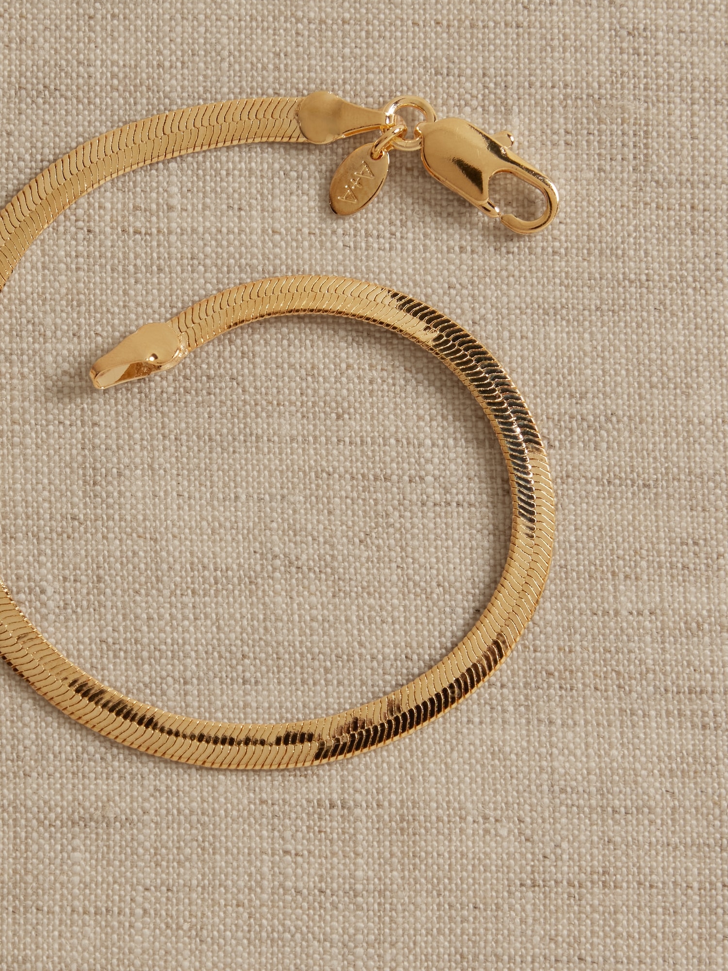 Bracelet à  chaîne serpent à chevrons Ravena &#124 Aureus + Argent