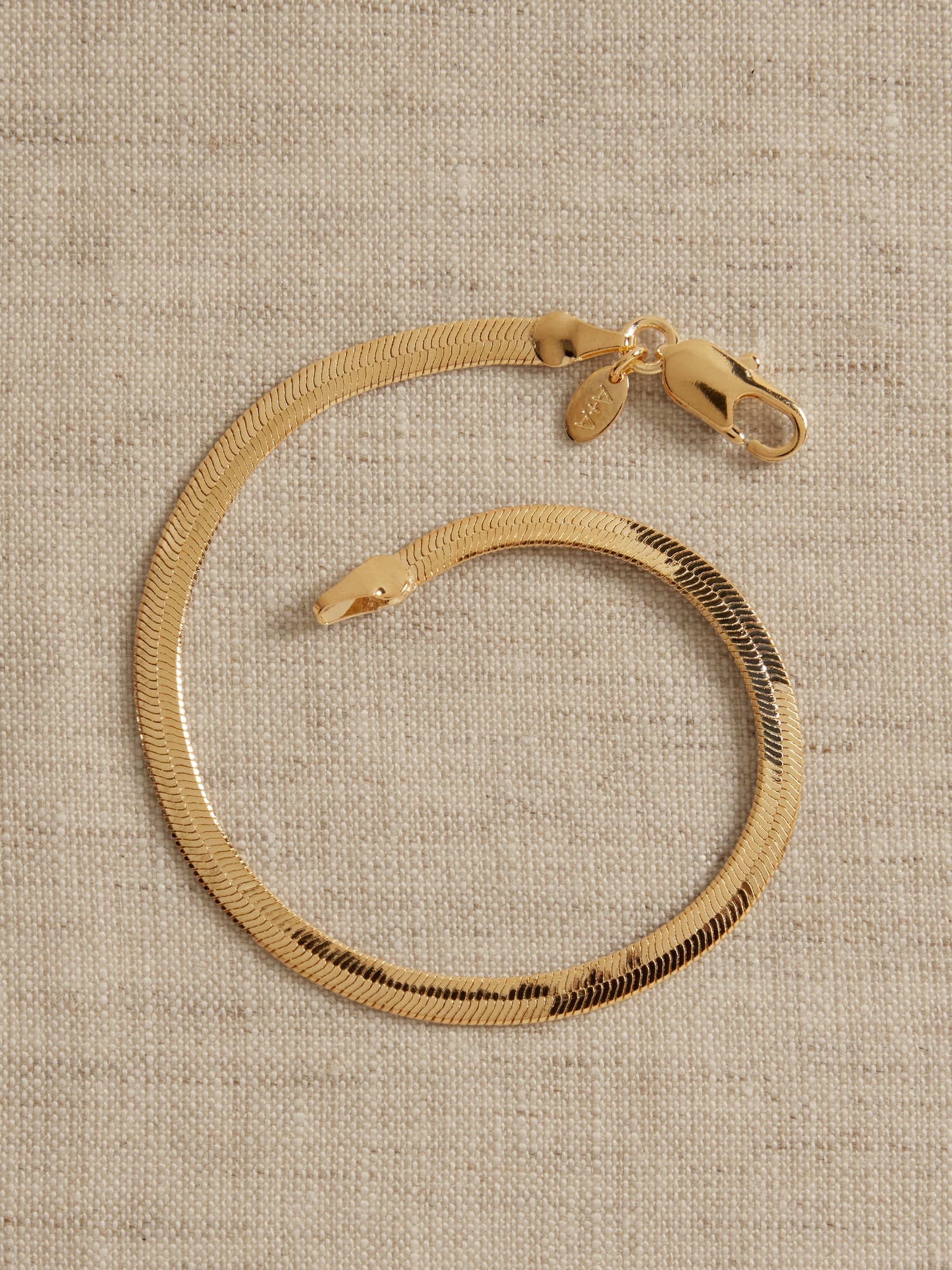 Bracelet à  chaîne serpent à chevrons Ravena &#124 Aureus + Argent
