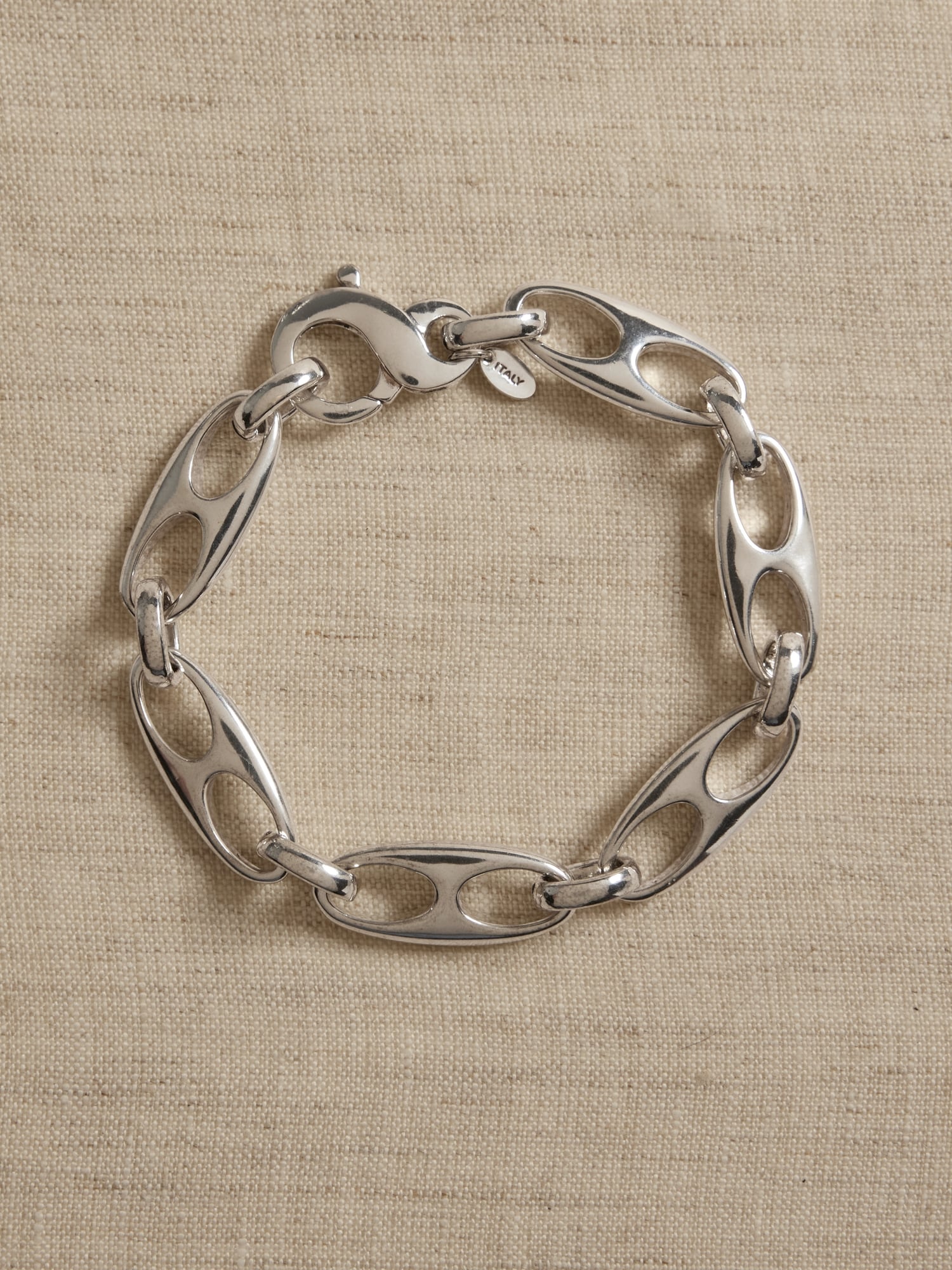 Elongated Mariner Link Chain Bracelet | Aureus + Argent