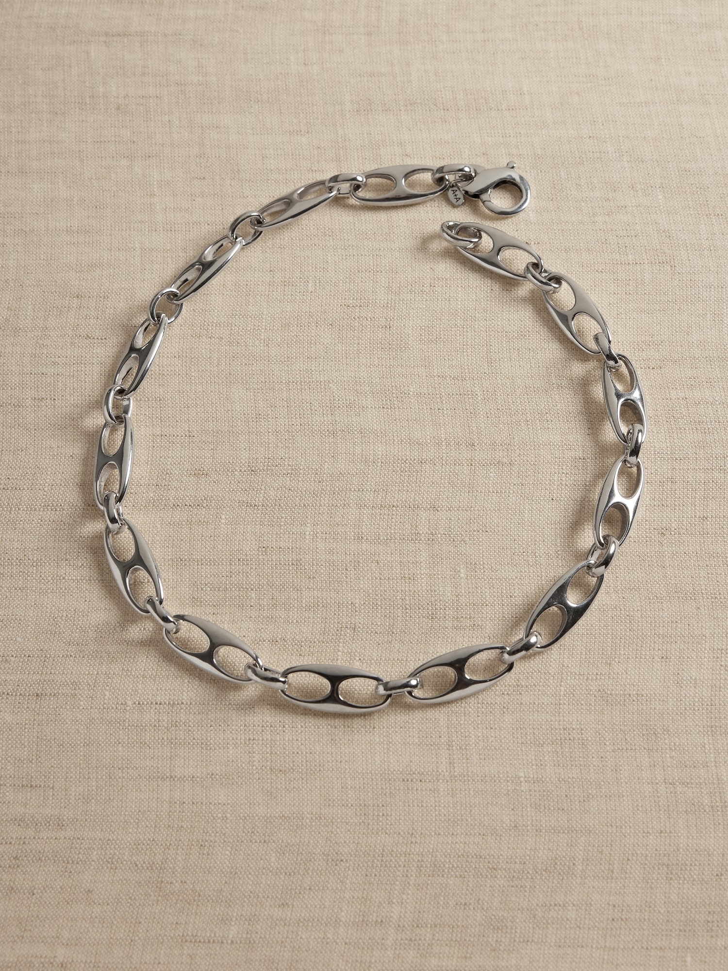 Elongated Mariner Link Chain Necklace by Aureus + Argent