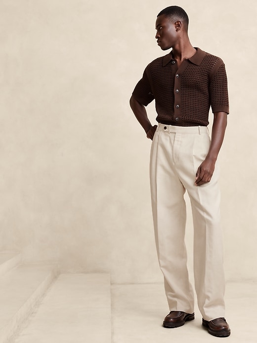 Agustin Relaxed Linen-Blend Pant