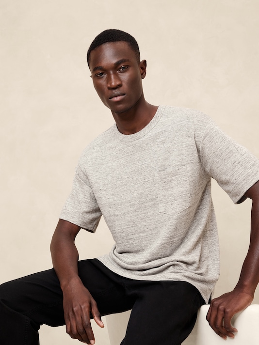 Linen French Terry T-Shirt
