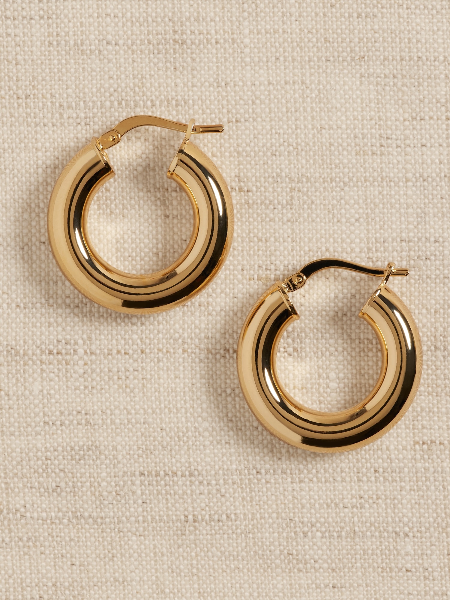 Ravena Mini Round Hoops by Aureus + Argent