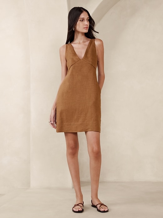 Lina Linen Mini Dress | Banana Republic