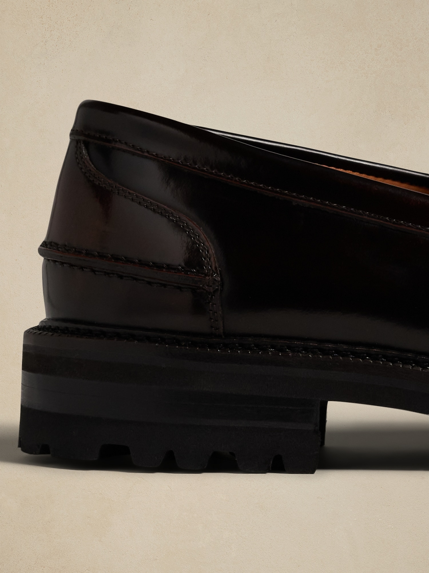 Leather Lug-Sole Loafer