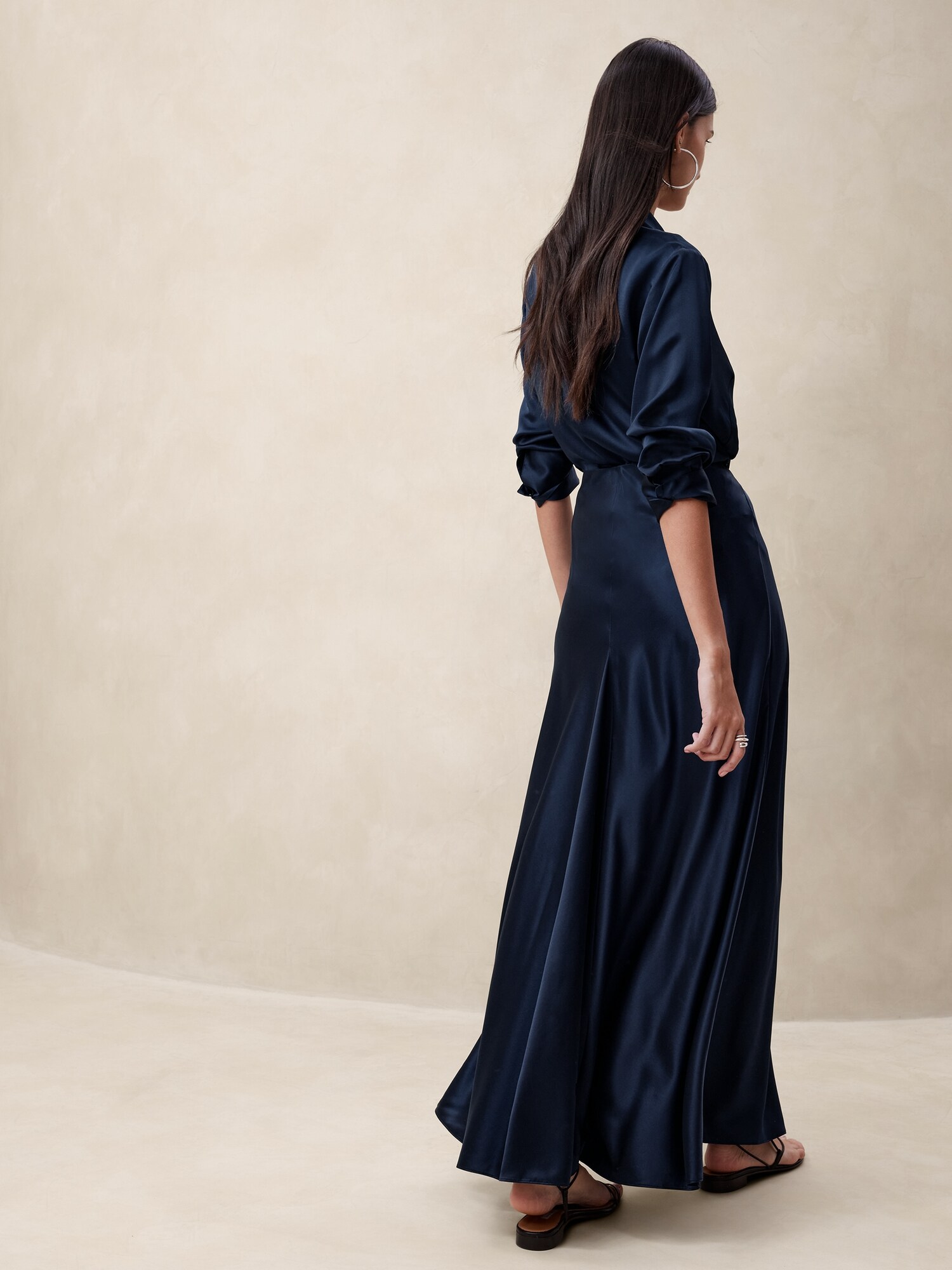 Navy wrap maxi on sale skirt