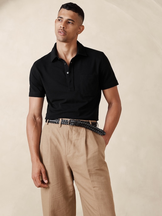 LUXURY-TOUCH PIQUE POLO