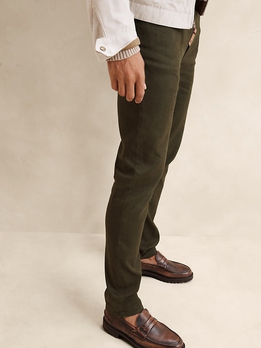 Slim Linen-Cotton Traveler Pant