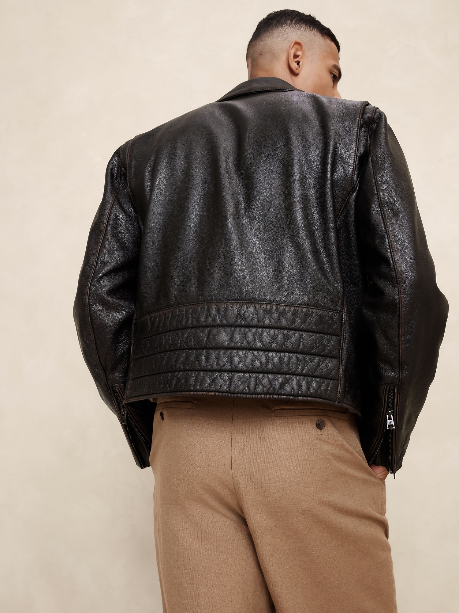 Arroyo Leather Moto Jacket | Banana Republic