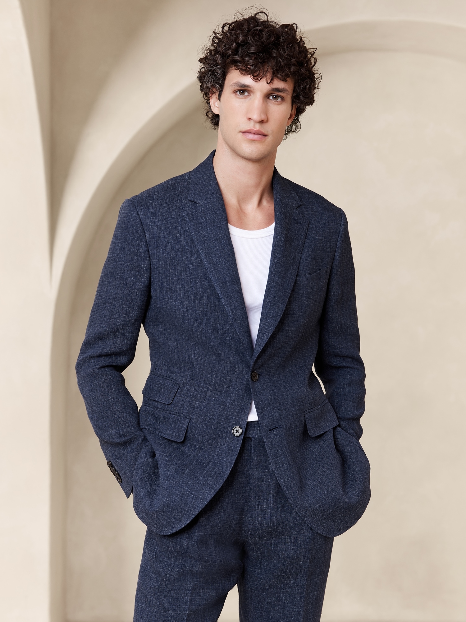 Malpaso Italian Linen Suit Jacket