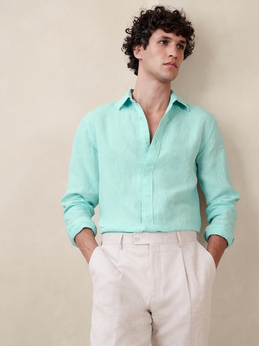Slim Castello Linen Shirt