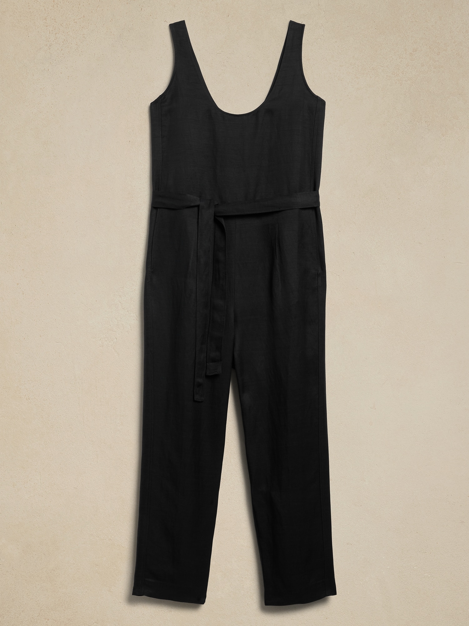 Viscose-Linen Jumpsuit