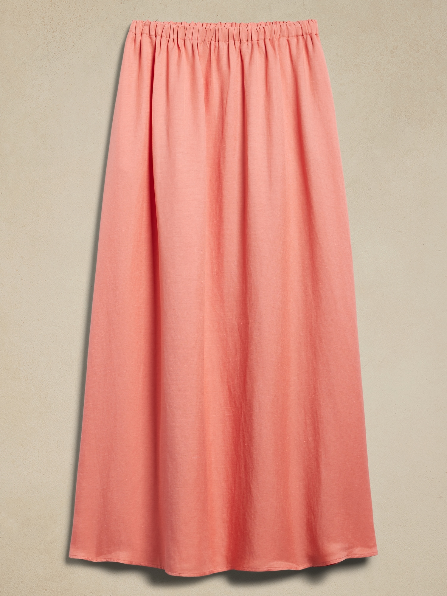 Viscose-Linen Maxi Skirt