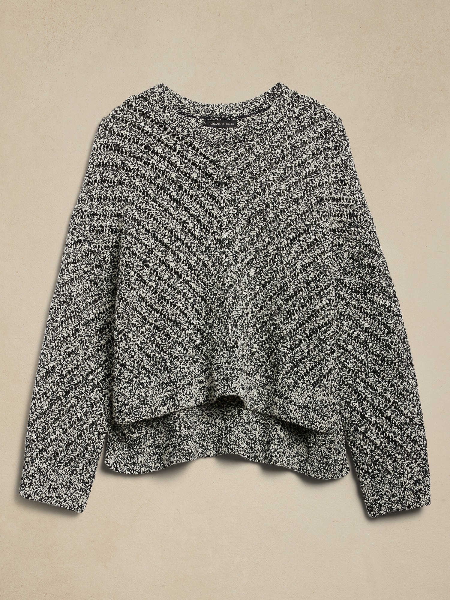 Oversized Cotton-Blend Sweater