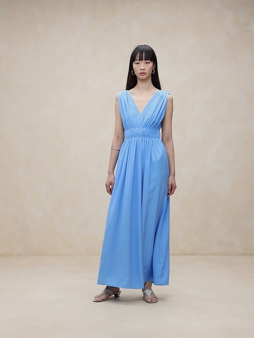 banana republic cascade silk maxi dress Cascade Silk Maxi Dress