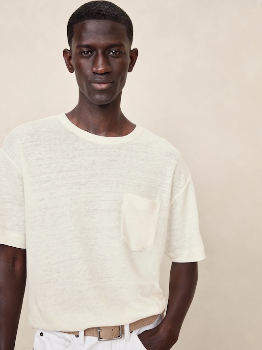 Linen French Terry T-Shirt