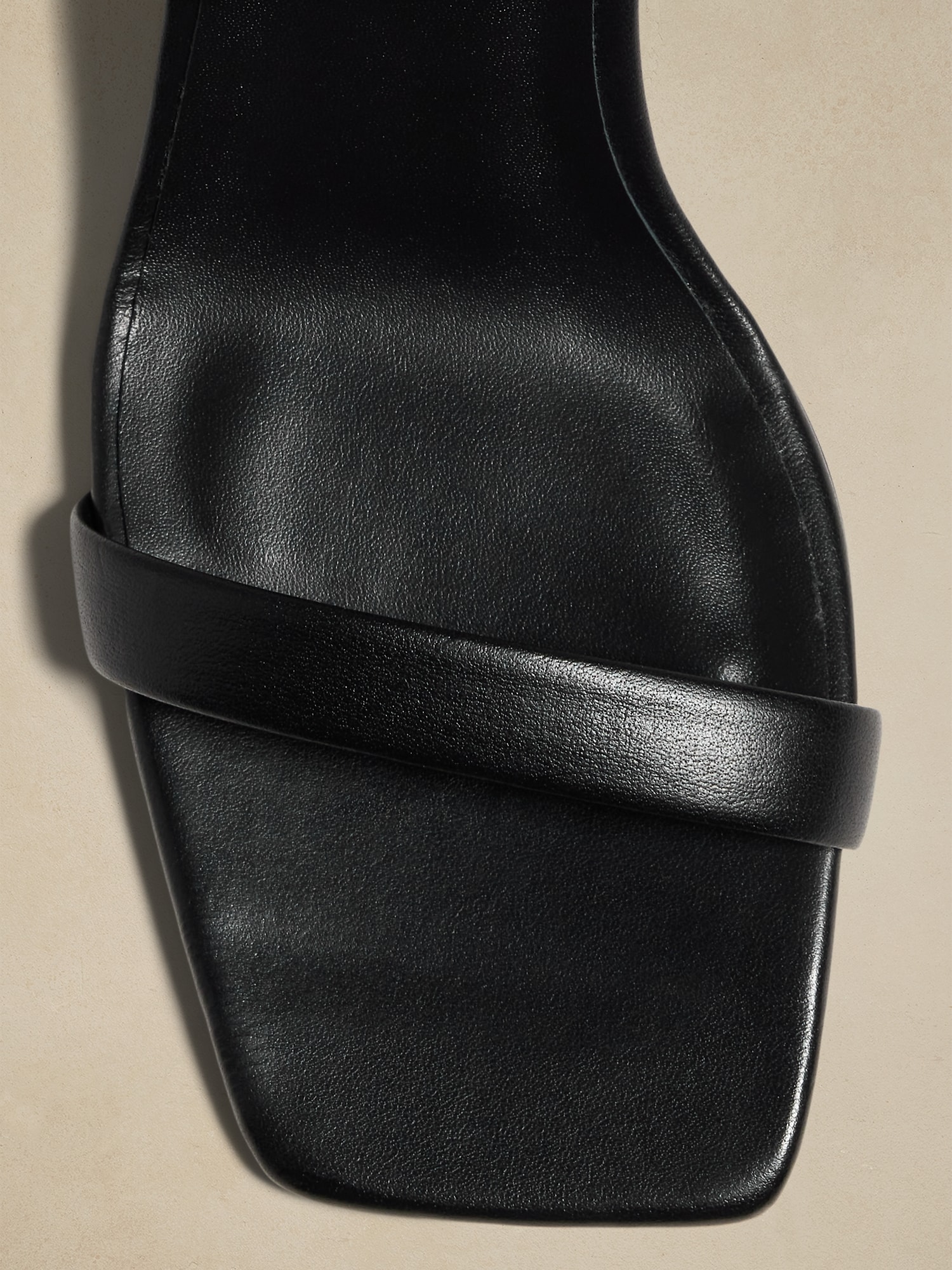 Contorno Leather Block-Heel Sandal