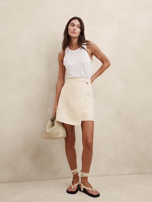 Lina Linen Mini Skirt