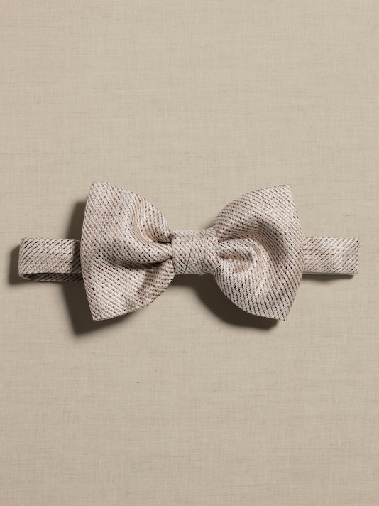 Italian Linen-Silk Bow Tie