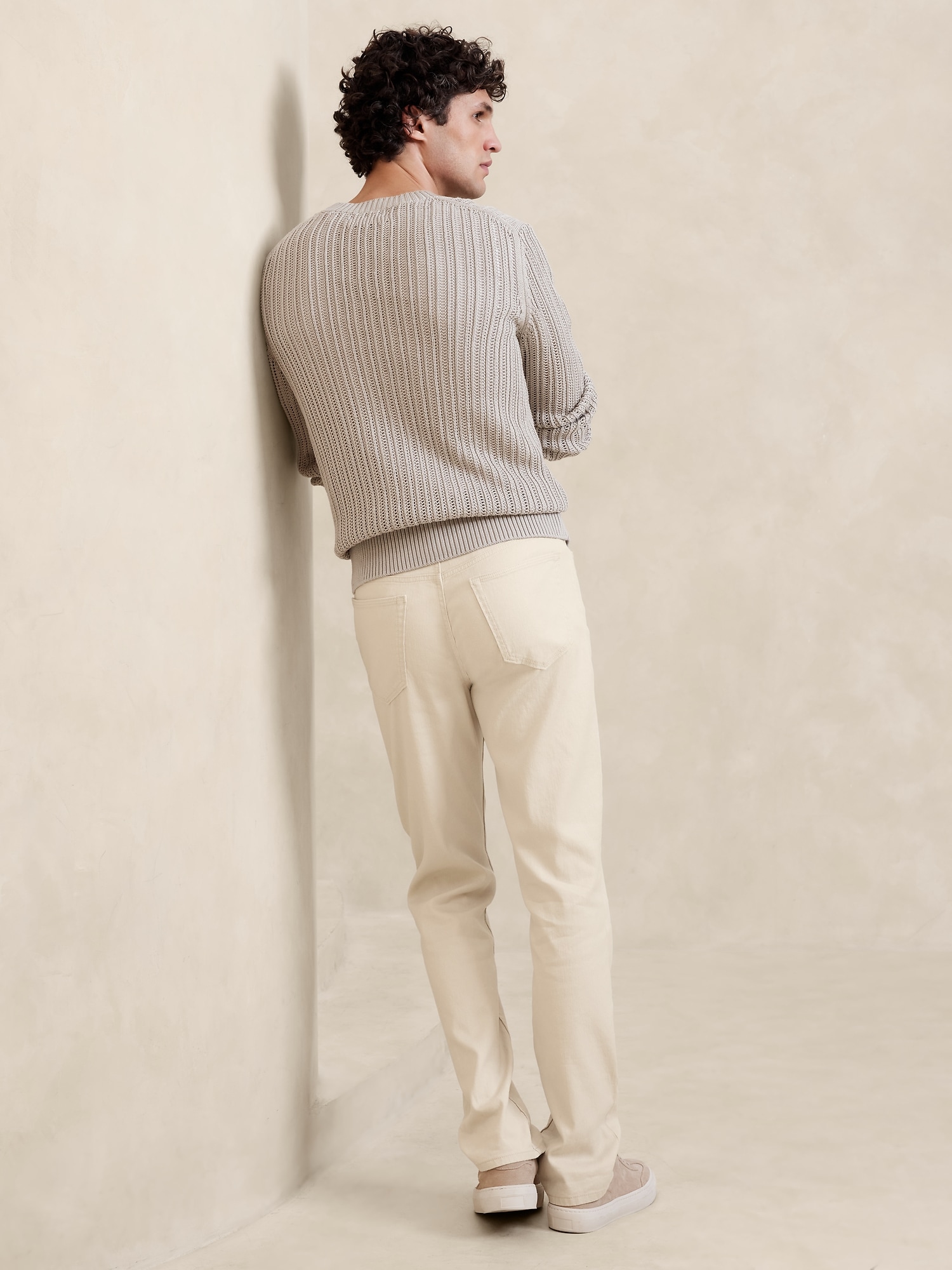 Slim Linen-Cotton Traveler Pant